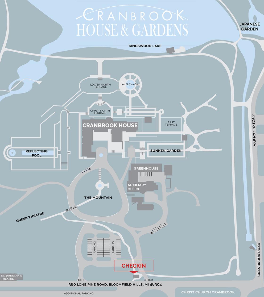 Cranbrook Gardens Map