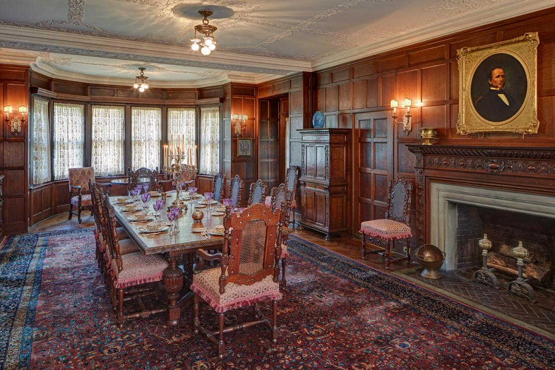 Photograph of the Cranbrook House Dining Room.