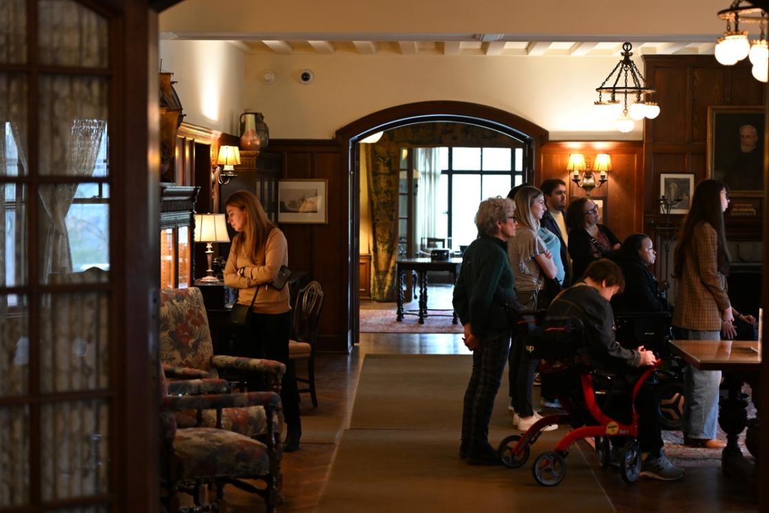 Photo of guests touring Cranbrook House