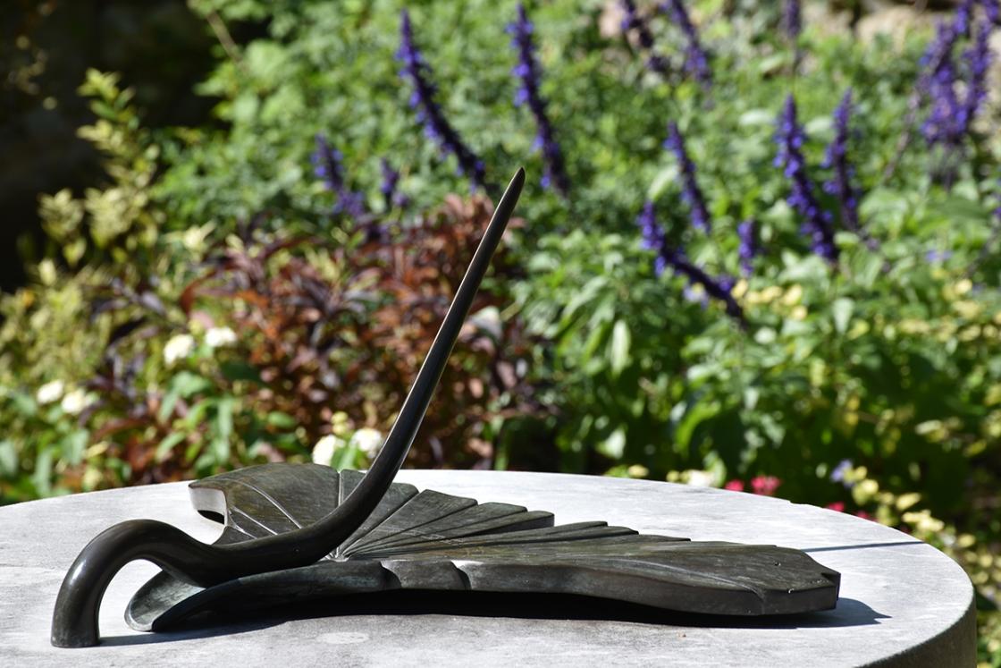 Photo of a sundial at Cranbrook Gardens.