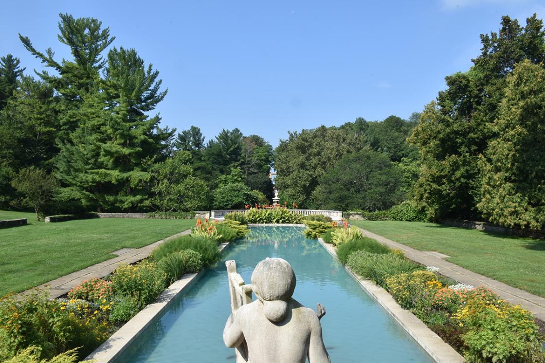 Photograph of the Reflecting Pool at Cranbrook House & Gardens.